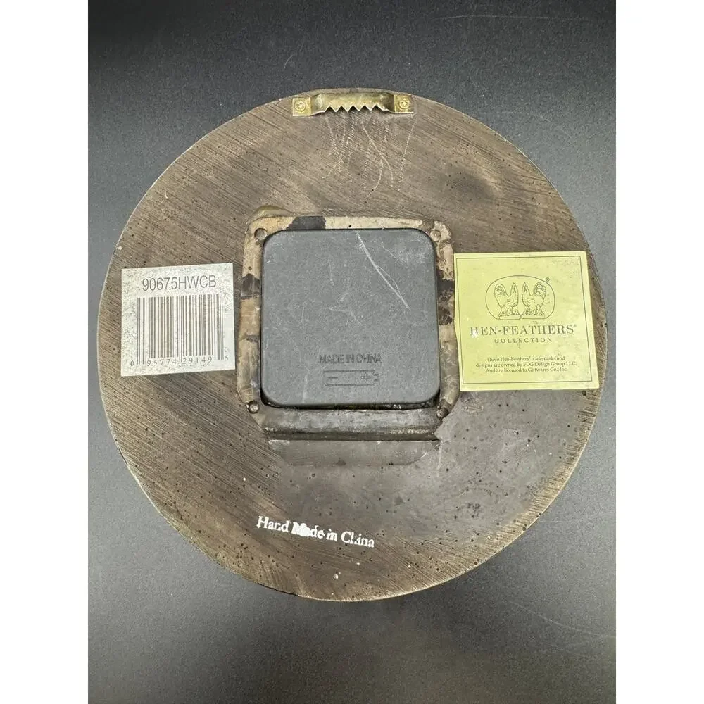 Hen-Feathers Chanticleer Wall Clock, Copper - Picture 6 of 8